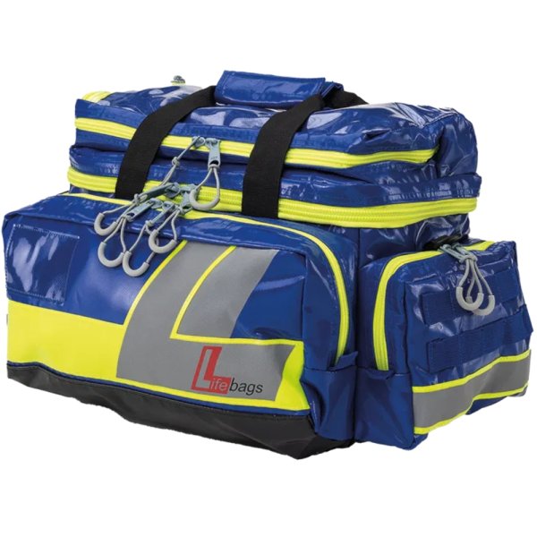 Notfalltasche Lifebag M blau SÖHNGEN Sanitätstasche mit Frottasche und Deckelfach und und 2 Seitentaschen